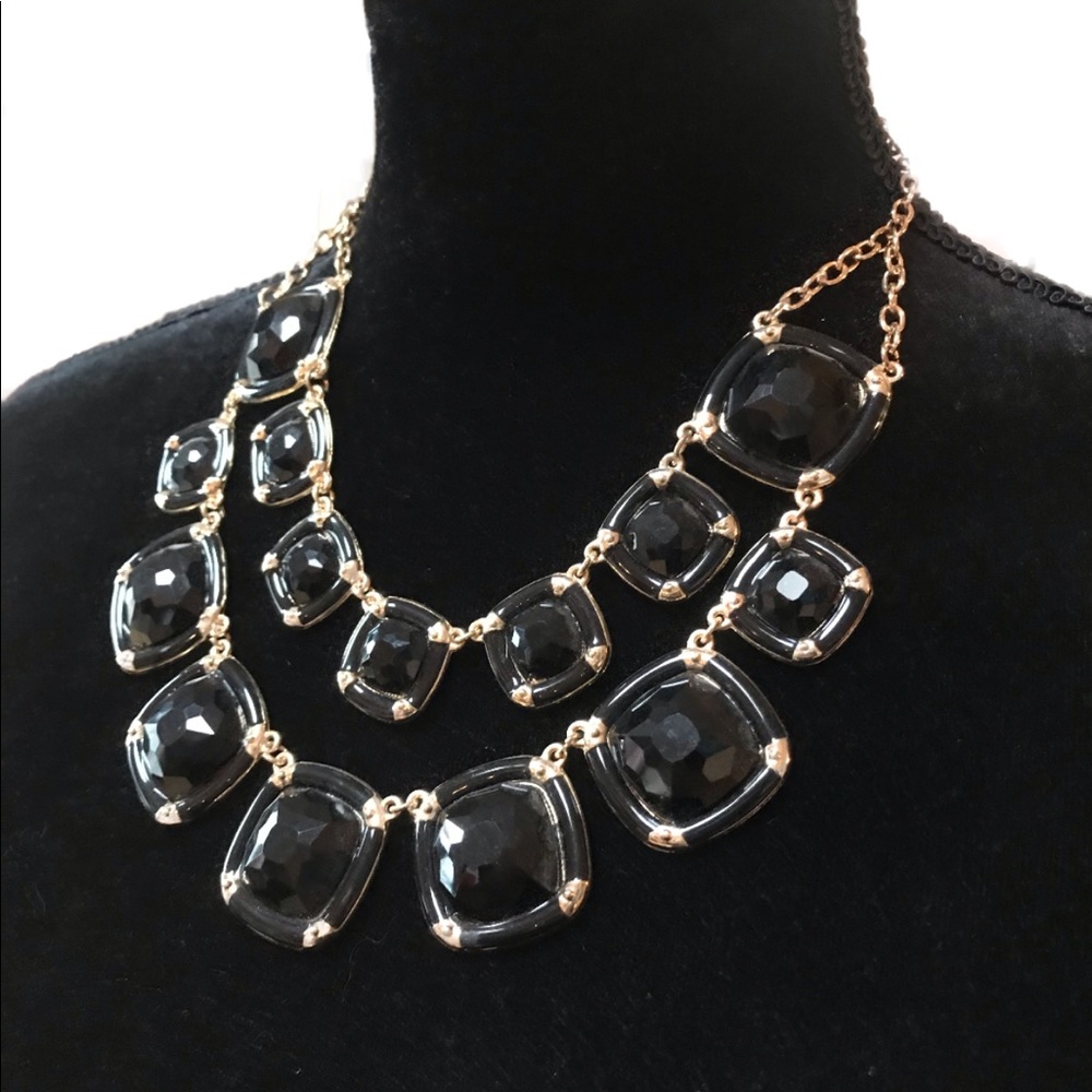 Black and Gold Chunky Necklace